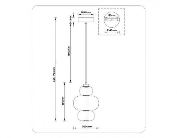 Подвесной светильник Ambrella Light LH11056