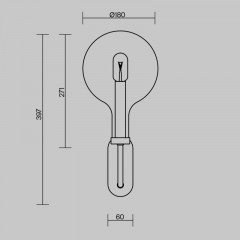 Бра Maytoni MOD333WL-01BS