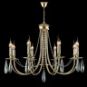 Подвесная люстра Crystal Lux VICTORIA SP8 GOLD/AMBER