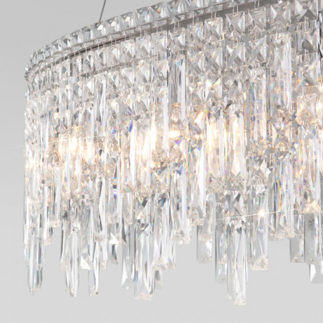 Подвесная люстра Eurosvet 60159/10 хром/хруст Smart