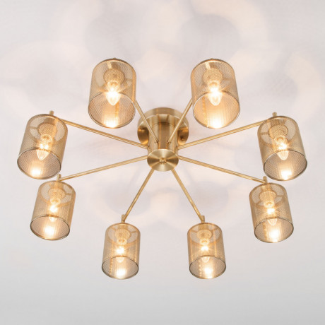 Люстра на штанге Eurosvet 70109/8 античная бронза