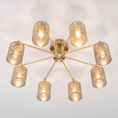 Люстра на штанге Eurosvet 70109/8 античная бронза