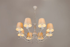 Подвесная люстра Eurosvet 60027/8 белый с золотом