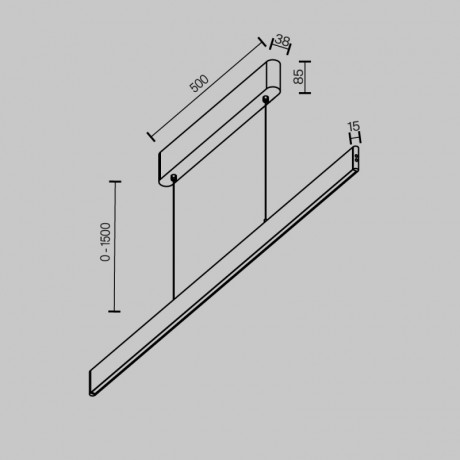 Линейный светильник Maytoni Technical P109PL-36W2.7-6K-BS