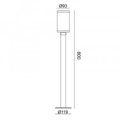 Садово-парковый светильник Escada 30003G/02