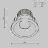Влагозащищенный светильник Maytoni Technical DL034-01-06W3K-W