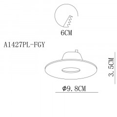 Встраиваемый светильник ARTE Lamp A1427PL-1GY