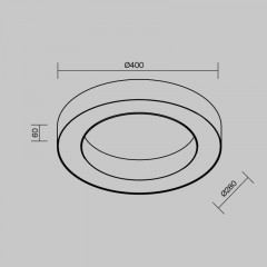 Накладной светильник Maytoni Technical C093CL-36W4K-B