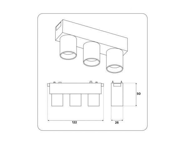 Светильник на шине Ambrella Light GV1503