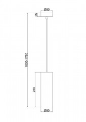 Подвесной светильник Maytoni P011PL-01G