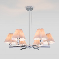 Подвесная люстра Eurosvet 60136/6 хром/серый