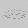 Накладной светильник Maytoni Technical C032CL-90W3K-SQ-B