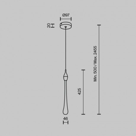 Подвесной светильник MODELUX MS.88920.1 GD