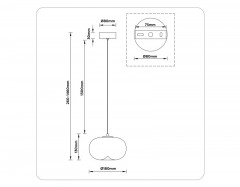 Подвесной светильник Ambrella Light LH11081