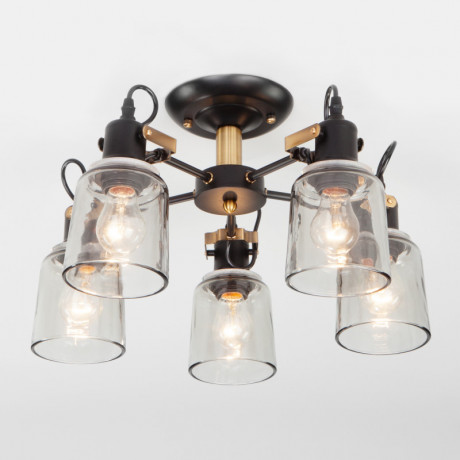 Люстра на штанге Eurosvet 70111/5 черный