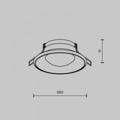 Встраиваемый светильник Maytoni Technical DL096-GU10-W