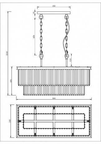 Подвесная люстра Maytoni MOD085PL-08G