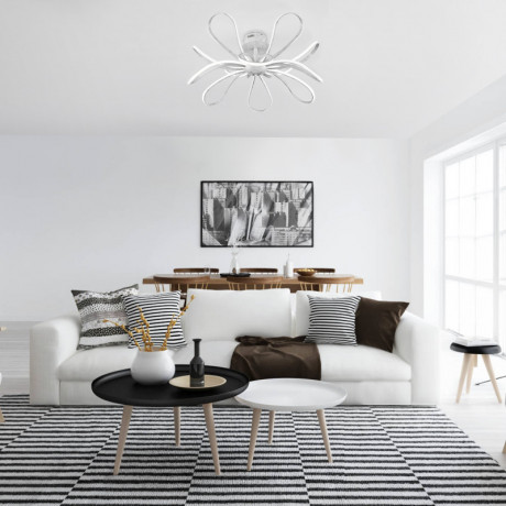 Накладная люстра Eurosvet 90134/12 белый с серебром