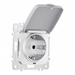 Розетка Arte Milano 205.41-1.silver