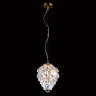 Подвесная люстра Crystal Lux CHARME SP1+1 LED GOLD/TRANSPARENT