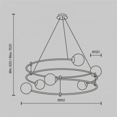 Подвесная люстра Maytoni MOD317PL-06B