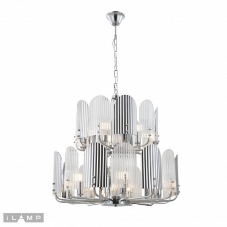 Подвесная люстра iLamp 15571-12 CR+MULT