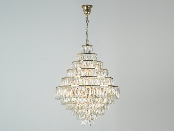 Каскадная люстра Newport 10125+15/C gold