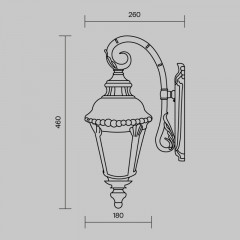 Светильник настенный Maytoni O029WL-01BZ