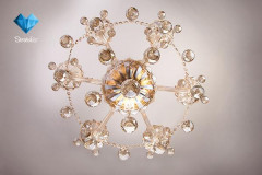 Подвесная люстра Eurosvet 10052/6 золото/тонированный хрусталь Strotskis