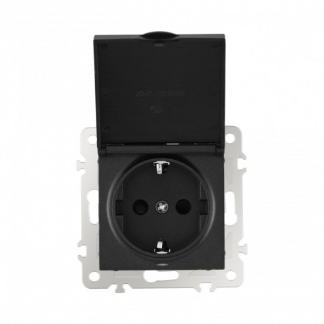 Розетка Arte Milano 206.41-1.black