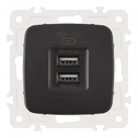 Розетка Arte Milano 205.46-1.black