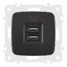Розетка Arte Milano 205.46-1.black