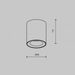 Накладной светильник Maytoni Technical C094-GU10-W
