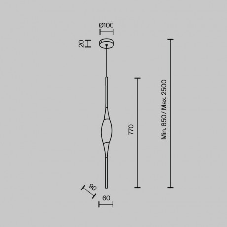 Подвесной светильник MODELUX MS.88921.1 GD