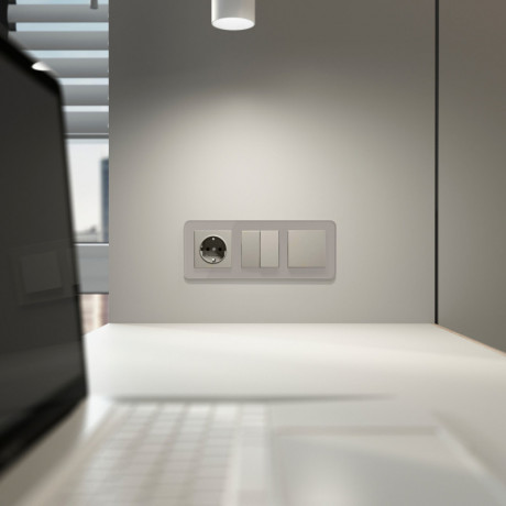 Выключатель Werkel W1212004 дымчатый