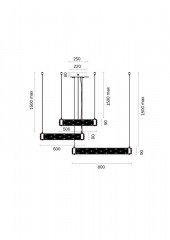 Подвесная люстра Fluorite FL1052-30P