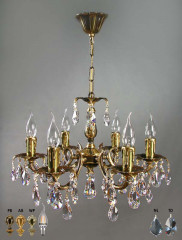 Подвесная люстра AMBIENTE by BRIZZI 2226/6 AB Tear Drop