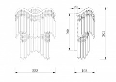 Бра Maytoni DIA201WL-02G