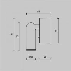 Спот Maytoni Technical C039WL-L3W3K