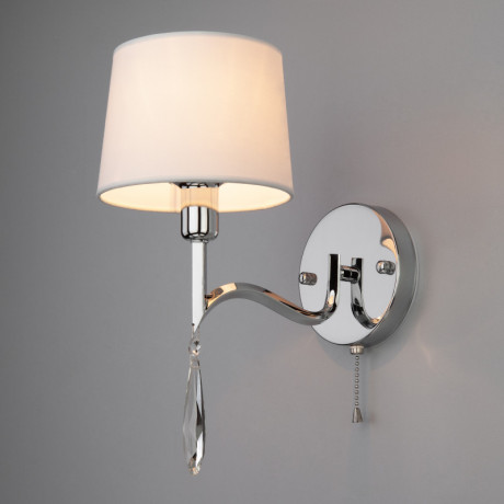 Бра Eurosvet 10127/1 хром/прозрачный хрусталь Strotskis (10093/