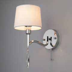 Бра Eurosvet 10127/1 хром/прозрачный хрусталь Strotskis (10093/