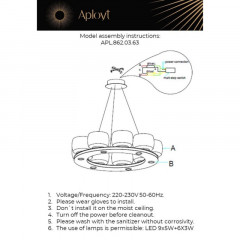 Подвесная люстра APLOYT APL.862.03.63