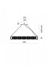 Подвесная люстра Fluorite FL1051-10P