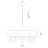 Подвесная люстра Divinare 4069/02 LM-5