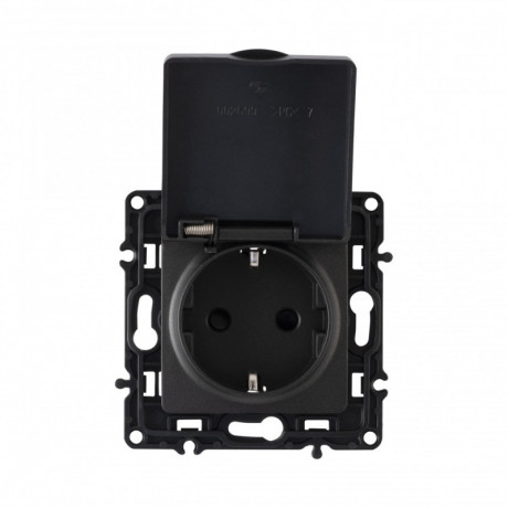 Розетка Arte Milano 217.41-1.black