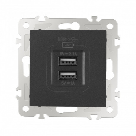 Розетка Arte Milano 206.46-1.black