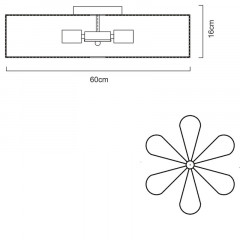 Накладной светильник ARTE Lamp A6049PL-6CC