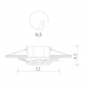 Встраиваемый светильник ARTE Lamp A5285PL-1WG