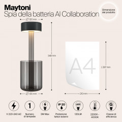 Настольная лампа Maytoni MOD229TL-L3B3K3