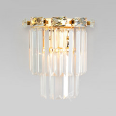 Бра Eurosvet 10130/1 золото/прозрачный хрусталь Strotskis